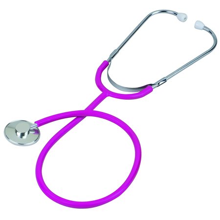 VERIDIAN HEALTHCARE Prism Aluminum Single Head Nurse Stethoscope, Magenta, Boxed 05-12308